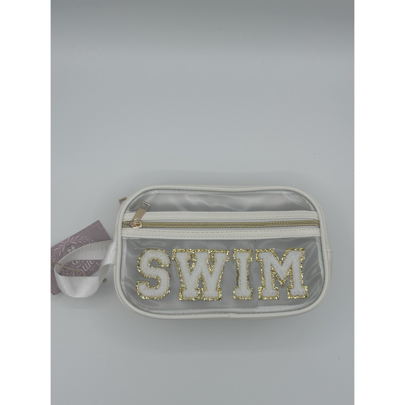 Bts-Swim Makeup Cosmetic Bag 10" X 6" Fans Glitter Fuzzy Letters Concert Ready